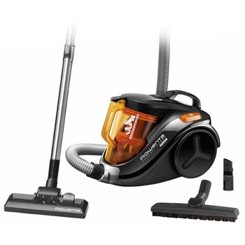 Aspirator fara sac ROWENTA Compact Power Cyclonic RO3753EA, 1.5l, 750W, 79dB, negru-portocaliu