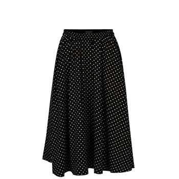 Fusta neagra cu print buline - Selected Femme Millado