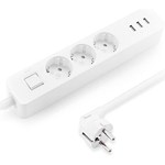 Prelungitor cu 3 prize Schuko si 3 USB Xiaomi