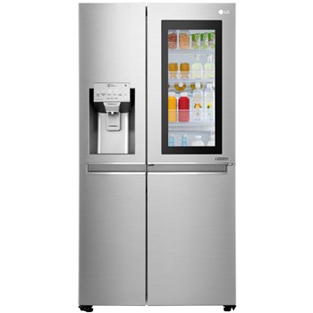 Side by Side LG GSX961NSAZ No Frost InstaView Door in Door 601 L Clasa A Dispenser apa Argintiu