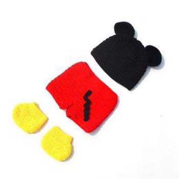 Costum Mickey Mouse pentru copii, Sedinta foto nou nascut, 0-3 luni