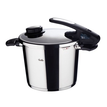 Oala sub presiune Fissler VitaVit Edition, capacitate 6 Litri, diametru 22 cm, accesoriu aburi, inductie