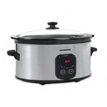 Slow cooker Heinner HSCK-C57IX, 220 W, 5.7 l, Argintiu