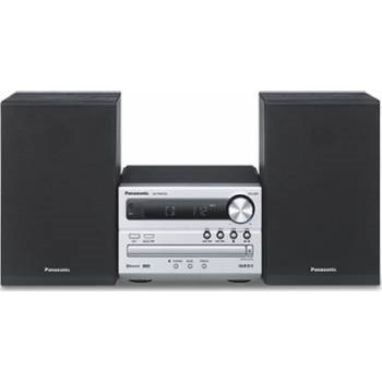Microsistem audio PANASONIC SC-PM250ECS, 20W, Bluetooth, USB, DVD, Radio FM, argintiu