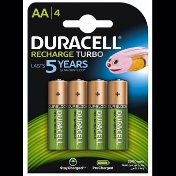 Acumulatori Duracell AAK4, 2500mAh, 4 bucati