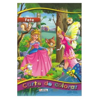 Fete - Carte de colorat