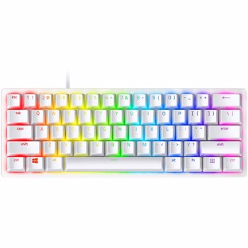 Tastatura gaming mecanica Razer Huntsman Mini, iluminare Chroma RGB, switch optic Purple (Alb)