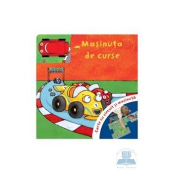MASINUTA DE CURSE. Carte cu circuit si masinuta.