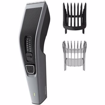 Aparat de tuns Philips Seria 3000 Tehnologie DualCut Trim-n-Flow Lame din oțel inoxidabil Negru-Gri hc3535/15