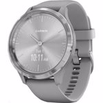 Ceas smartwatch Garmin Vivomove 3 Sport, Silicone, Grey/Silver