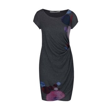 Rochie gri Desigual Entam cu imprimeu