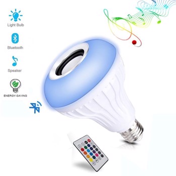 Bec LED inteligent, RGB, BT, E27, 12W, temperatura lumina Rece/Calda, compatibil Android/iOS