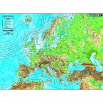 Harta Europa,fizica/administrativa,120x160cm