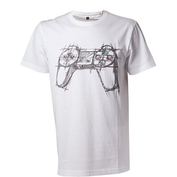 Tricou Playstation White controller marimea xl