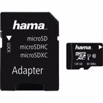 Card de memorie Hama 124160, Micro-SDXC, 128GB, Clasa 10, 80MB/s + adaptor SD