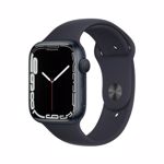 Apple Watch 7, GPS, Cellular, Carcasa Midnight Aluminium 45mm, Midnight Sport Band