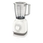 Blender Philips HR2100/00, 400W, 1.25 l, 2 viteze, Alb/Bej