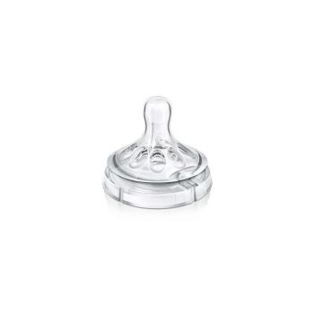 Philips SCF652/27 tetine Natural silicon flux lent, 2 buc