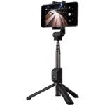 Selfiestick Tripod Bluetooth Negru