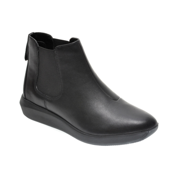Ghete CLARKS negre, TAWNIA MID, din piele naturala