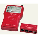 Tester cablu Logilink WZ0014, 5-in-1 (RJ-11, RJ-45, BNC, USB, IEEE1394)