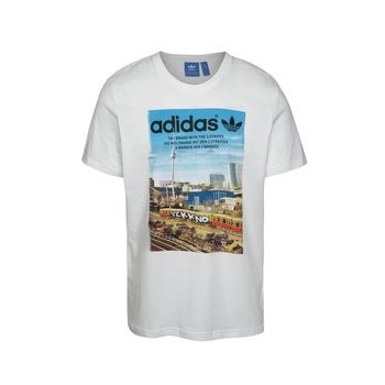 Tricou alb adidas Originals Spree Vollgas cu print