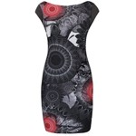 Rochie gri cu imprimeu Desigual Tricia