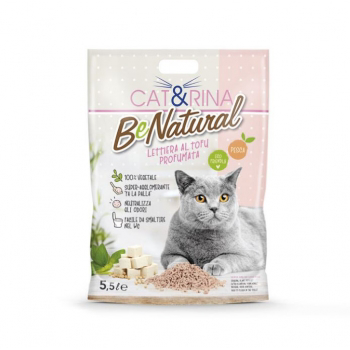 Asternut Litiera Cat&Rina Tofu Piersici, 5.5 L