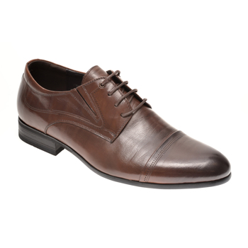 Pantofi OTTER maro, F01891, din piele naturala