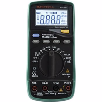 Multimetru digital SMA MS 8209, 9V, ecran digital