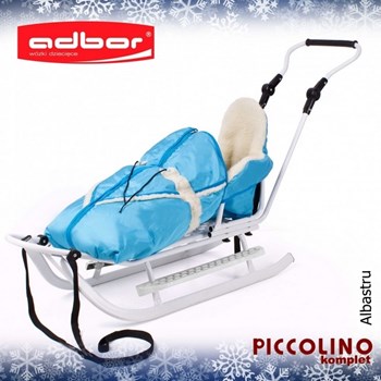 Saniuta Piccolino Complet cu Saculet Albastru deschis
