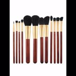 Set 12 pensule cu maner de lemn