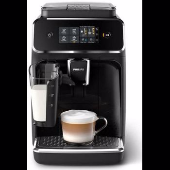 Espressor automat Philips EP2231/40, sistem LatteGo, 3 bauturi, filtru AquaClean, rasnita ceramica, optiune cafea macinata, ecran tactil, Negru