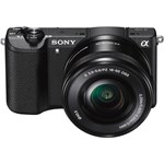 Aparat foto Mirrorless SONY Alpha A5100, 24.3 MP, Wi-Fi, negru + Obiectiv 16-50mm