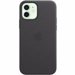 Husa de protectie Apple cu MagSafe pentru iPhone 12 / iPhone 12 Pro, Piele, Negru