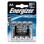 Baterii Energizer Ultimate Lithium AA, blister de 4 buc.