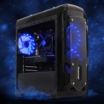 PC Gaming Viking Intel Edition, Intel i3-9100F 3.6GHz, 8GB DDR4, 1TB HDD + 120GB SSD, GTX 1650 4GB GDDR5, Iluminare RGB