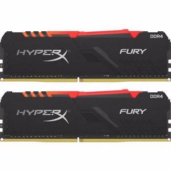 Kit Memorie Kingston HyperX FURY RGB 16GB 2x8GB DDR4 3200MHz CL16 hx432c16fb3ak2/16
