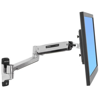 Suport monitor ERGOTRON LX Sit-Stand 45-353-026, tip brat pivotant, prindere in perete
