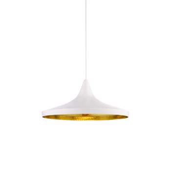 Lustra Beat Light Wide Pendant Lamp by Tom Dixon in white