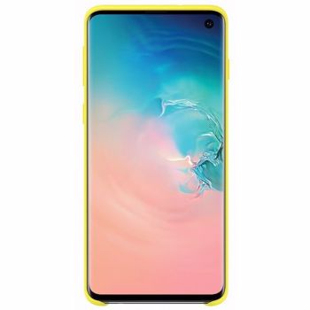 Husa Samsung Silicone Cover pentru Galaxy S10 G973F Yellow ef-pg973tyegww