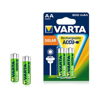 Acumulatori solar VARTA AA, NiMh 800 mAh, 2 bucati