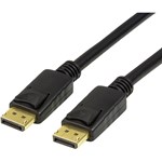 Cablu LogiLink DisplayPort 1.4 T-T 2m Negru cv0120