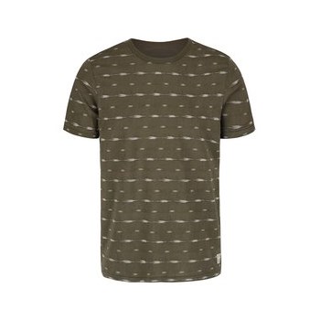 Tricou kaki din bumbac Jack & Jones Steve cu model