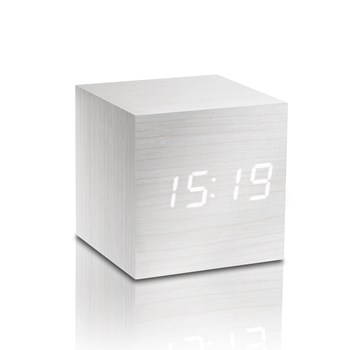 Ceas inteligent Cube Click Clock White/White