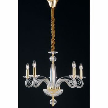 Candelabru Le I-EPOQUE/5 clasic finiture auriu 40 watt E14
