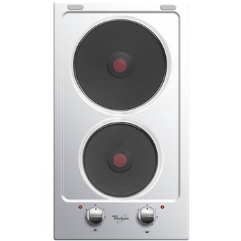 Plita electrica incorporabila Whirlpool AKT 310 IX, 2 Zone, 3500 W, Inox