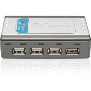 Hub USB D-LINK DUB-H4, USB 2.0, negru
