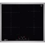 Plita incorporabila NEFF T46BD53N2, inductie, 4 arzatoare, Touch Control, negru-inox
