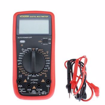 Multimetru digital profesional ecran LCD 2 functii rosu volt9205u